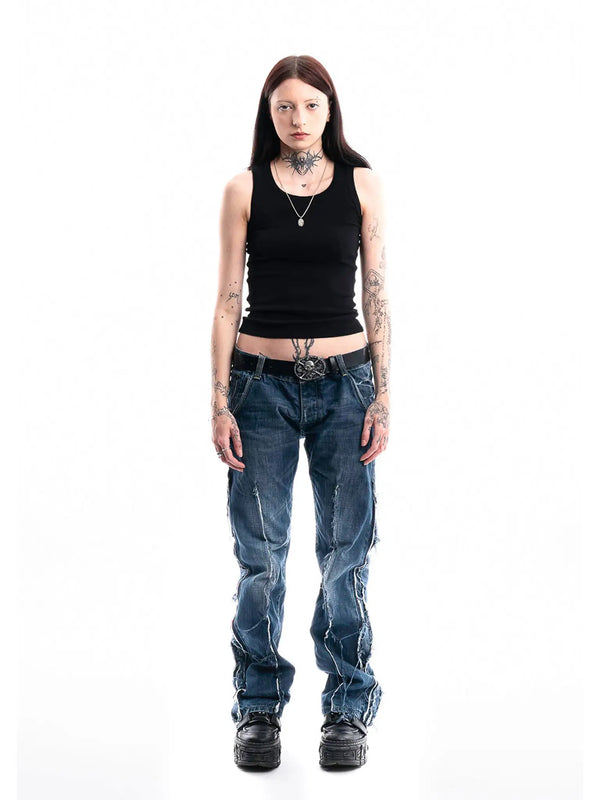 Brut Ripped Denim — 1/1 handmade upcycled denim by PrototypesParis
