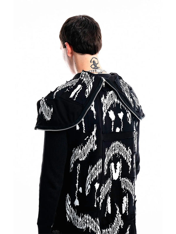 Ghosted Signature Hoodie — side view showcasing silhouette and texture details Detail