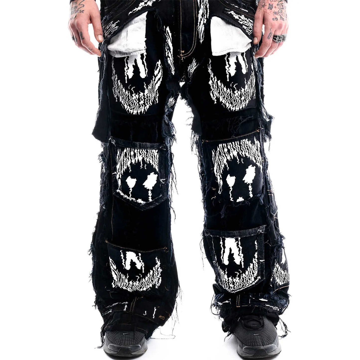 Ghosted Signature Denim — front view of the piece by PrototypesParis