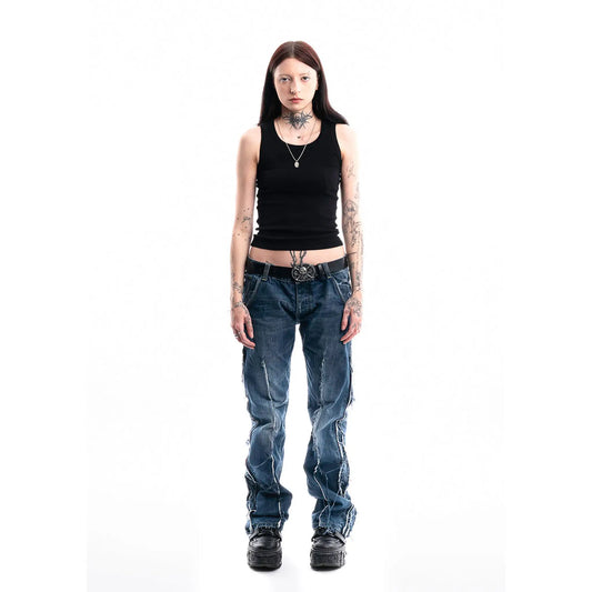 Brut Ripped Denim — 1/1 handmade upcycled denim by PrototypesParis