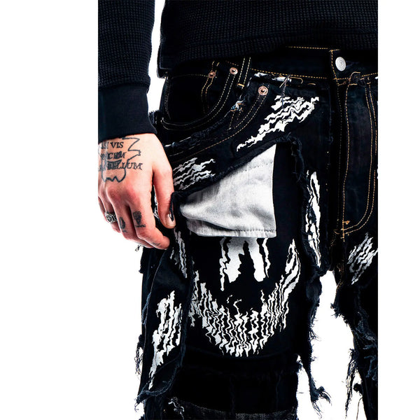 Ghosted Signature Denim — close-up detail of the piece by PrototypesParis