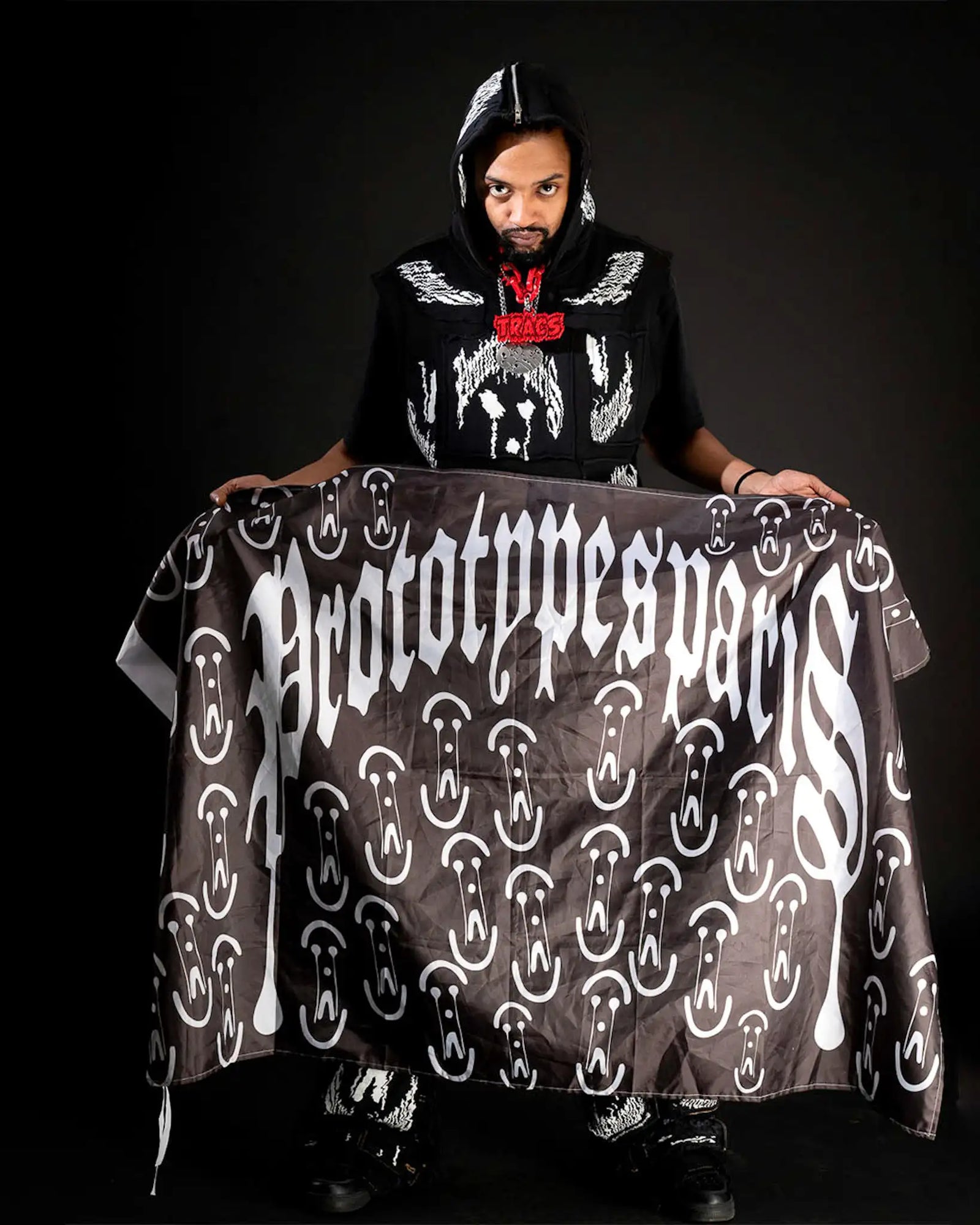 Prototypesparis handcrafted fashion denim and hoodie.