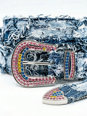 Ripped Denim Belt - Ripped Denim Belt - Image 2 - PrototypesParis